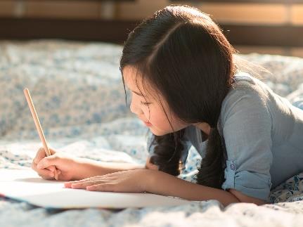 Girl Writing image